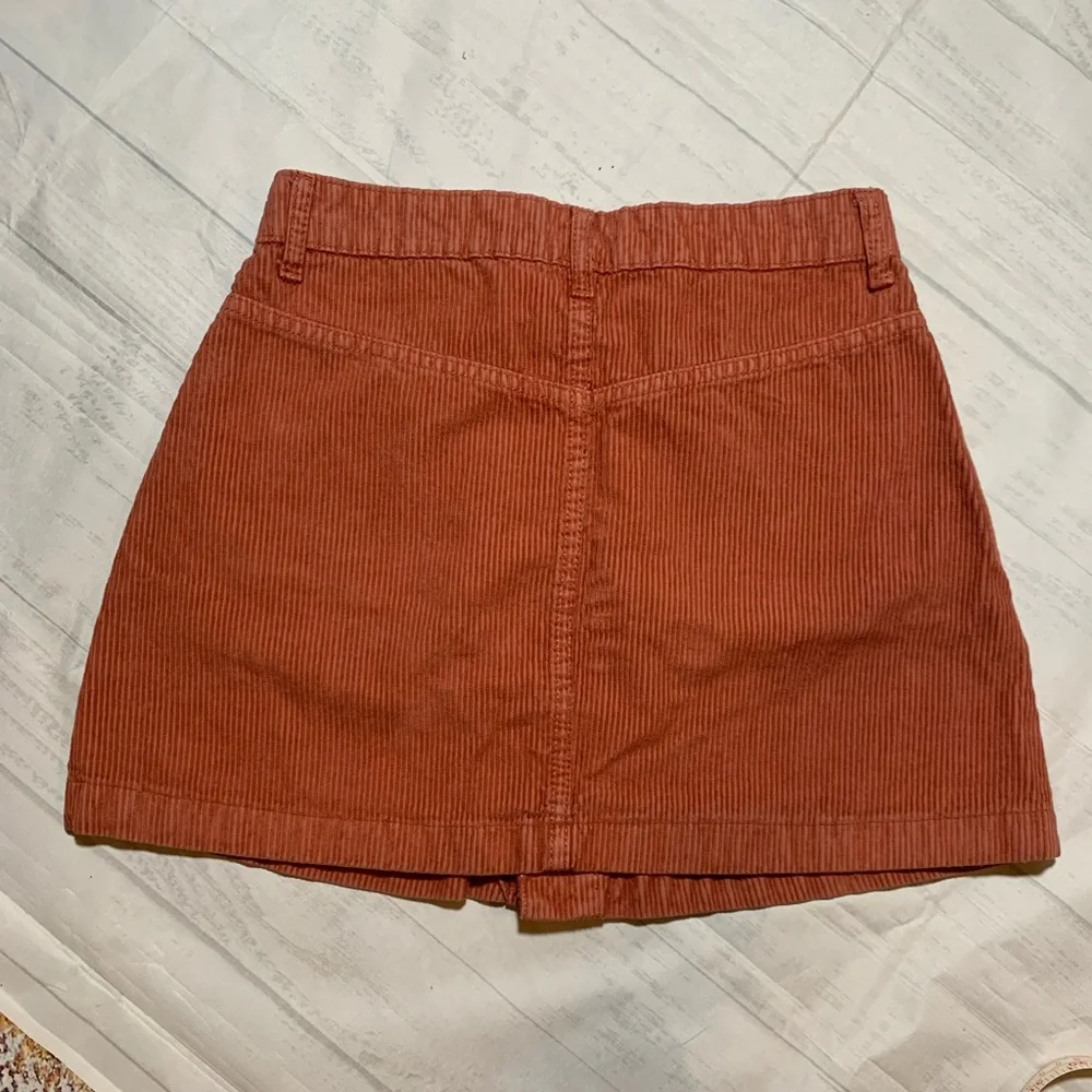 Free People Ray Myrrh Corduroy button down skirt. Size 2.